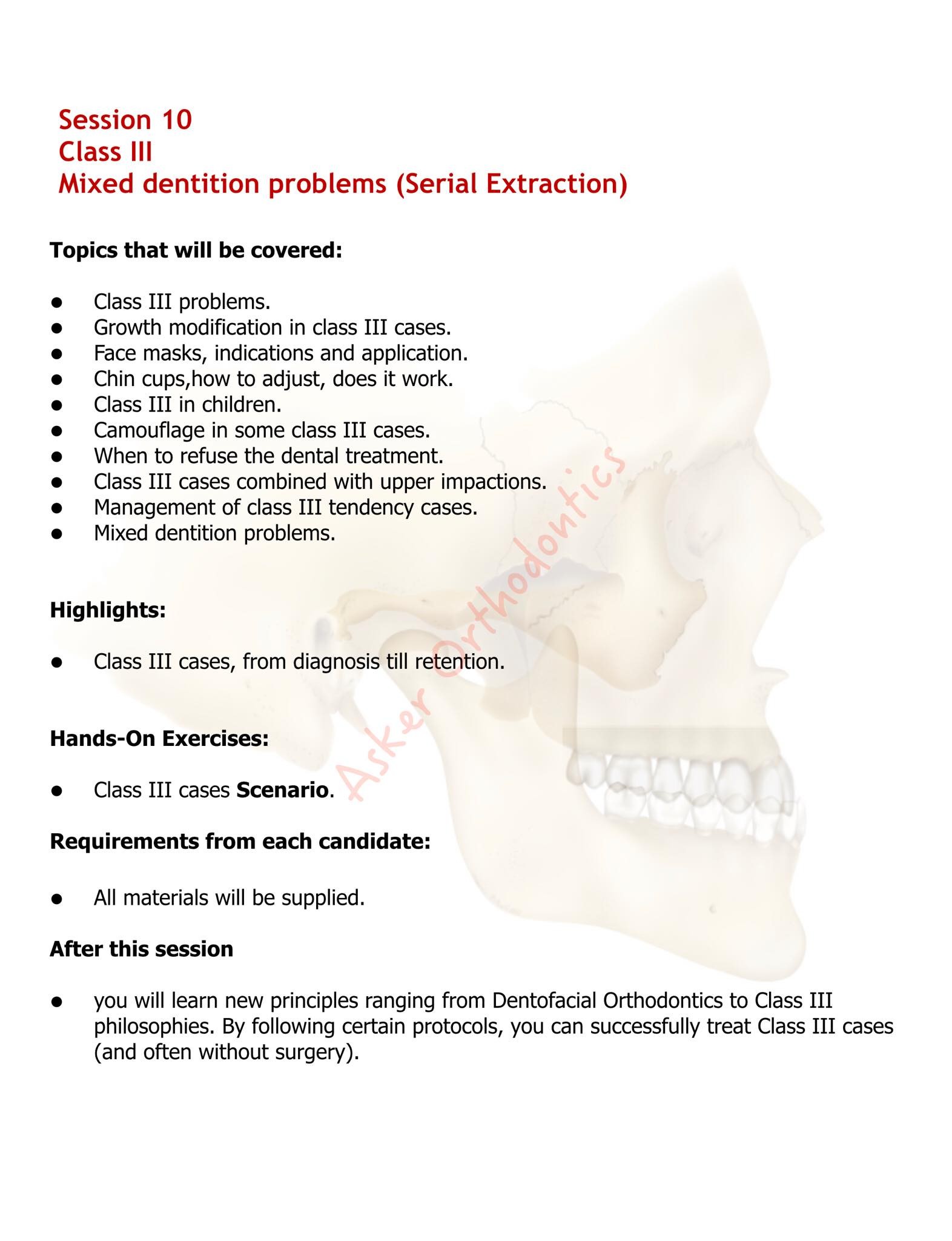 Session 10 (Mixed dentition problems(Serial extraction)) (Class 3) image